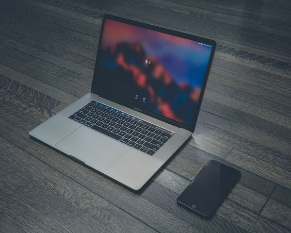 MacBook running macOS system